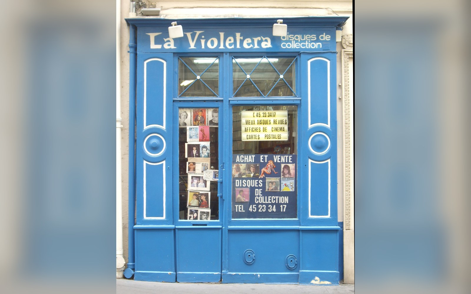A record shop on Rue Papillon, Paris
